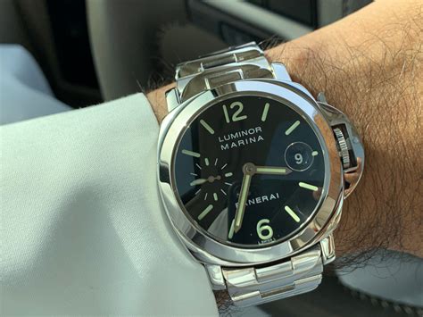 panerai luminor marina wrist